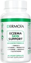 Integratori di eczema - Pillole di eczema disidrotico formulato per gli adulti - Fornire sollievo di eczema, mirando all'intervento di eczema, pelle secca irritata, e potenziato con supplementi di psoriasi