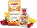 CATALO Vitamin C Formula - Acerola Cherry Extract, 200mg Vitamin C per Serving, Ringiovanimento della pelle, Produzione di collagene, Delicious Orange & Ananas Flavor, 60 compresse masticabili