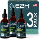 Iodio liquido E2H Vegan - Supporto tiroideo e funzione cognitiva - Aumentare il metabolismo e livelli di energia - Vegan - Non OGM (3 bottiglie)