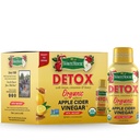 Casa Bianca Detox Cidro di Mele Artiglie di Aceto, Raw Unfiltered, On The Go (Detox, Confezione da 6)