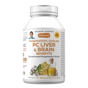 ANDREW LESSMAN PC fegato e cervello benefici 180 Softgels - Phosphatidyl Choline, il più importante blocco di costruzione per la struttura sana del fegato e del cervello, funzione. Niente additivi. Facile da ingoiare Softgels