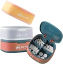 Pill Organizer Portable Pill Case Small Pill Box per Purse o Pocket Daily Pill Box Organizer 4 volte al giorno per Vitamins Medicine Supplement (3 PCS)