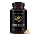 Cervello Elite - Integratore Nootropico per Focus, Memoria & Clarity Mentale - ALCAR, Lions Mane, ALA, L-teanina, Vitamina B Complex - Energia Naturale, Caffeina-Free (60 capsule)