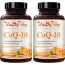 Coenzyme Q10 400mg CoQ10 Supplemento - Una volta Daily Coq 10 400mg capsule in polvere per l'antiossidante e il supporto energetico sano del cuore - Non-OGM Assorbimento rapido Ubiquinone Q10 Coenzyme (200 Servings)
