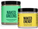 NAKED Vegan Energizing Bundle non aromaed Energy Nutrition Super Greens Powder Organic Greens Supplemento