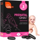 Vitamina Prenatale Zahler con DHA & Folate - Integratori DHA e Multivitamina Prenatale per Madre e Bambino - Vitamine Prenatali DHA Prenatali Kosher con Ferro, Pre Natal Softgels 60 Conte