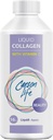 Carson Life Liquid Collagen con Vitamina C - 16 Oz - per Anti Aging, Hair Skin e Nails - Supporto Immune - Rejuvenate Skin - Made in Italy