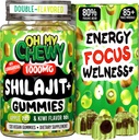 Pure Himalayan Shilajit Gummies - High Potency Gold Grade Resina - Energy Boost e Supporto Immune per Uomini e Donne con Ashwagandha e Shatavari - 120 Gummy - Apple & Kiwi