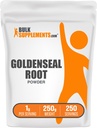 BulkSupplements.com Polvere dorata - Supplemento di erbe, Sorgente da radice dorata - Vegan & Gluten Free, 1g per porzione, 250g (8.8 oz) (Pack of 1)