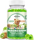 Liposomal Kids Magnesio Gummies- Magnesio Glycinate Gummies per bambini Supplement-w/Omega-3, Vitamina B6, D3- Supporto Calma Stress Relief, Bones, Mood, Green Apple & Kiwi Flavor, 60 Conte