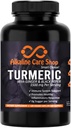 Alkaline Care | Curcumina turmerica supplemento 1500mg con curcuma organica, Ginger & pepe nero per il miglior assorbimento |Non-GMO | Joint & Healthy Inflammation Response Support (120 Veggie Capsules)