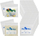 Conteggio della borsa della pedana - dimensione 3" X 2" 3 Mil – Borse dell'organizzatore della pedana di plastica – Baggie della piccola pedana tasca – Borsa della pedana di viaggio – Pouches di stoccaggio della medicina di AM PM – Contenitore del trasportatore della pedana di bloccaggio (100-Pack)
