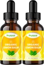 Estratto di liquido di polpa di limone organico per il supporto immunitario - Tintura di balsamo di limone per il supporto Mood & Relax - Gocce di foglie di tintura organica per adulti e bambini supplemento dietetico - 2OZ - 2 Pack