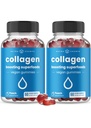 NutraChamps Collagen Boosting Gummies, Collagen Booster Gummy per la produzione di collagene naturale, Vegan Pectin Supplements Chews for Women & Men, 60 Peach Gummies (Pack of 2)