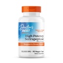 I medici migliori Serrapeptase ad alta potenza, supporta la salute del seno 120.000 SPU, non OGM, Vegan 90 Veggie Caps