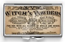 Vintage Witch's Powders Pill Box rettangolo compatto 7 giorni Pill Box caso Pill Case