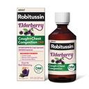 Robitussin Massima Forza Elderberry Cough Plus Chest Congestion DM, Cough Suppressant per Adulti, Fornire Liquid Cough e Chest Congestion Relief - 8 Fl Oz