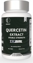 Estratto di Quercetina capsule Non OGM,Gluten-Free, Supporto vegetariano Totale energia di resistenza alla salute (120 capsule)