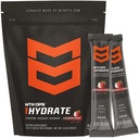 MTN OPS Hydrate Electrolytes Polvere Bere Mix, 20 singolo Servire on-The-Go Electrolyte Packs con oltre 1000mg di elettroliti per la sega, cocco di fragola