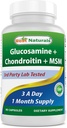 Migliori naturali, Glucosamina Condroitin Integratori MSM, 2600 mg per porzione, 90 capsule (90 conteggio (pacchetto di 1))