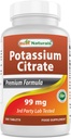 Migliori naturali Citrato di potassio 99mg 500 compresse - Laboratorio di terze parti testato