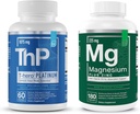 Elementi essenziali Magnesio & Zinco con vitamina D3 + T-Hero Platinum | Sonno Immune & Bone + Supporto per la crescita muscolare & T-Health