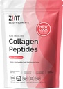 Zint Collagen Peptides Powder (32 oz): Paleo-Friendly, Keto-Certified, Grass-Fed Hydrolyzed Collagen Protein Supplement - Unflavored, Non OGM