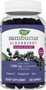 Sambucus Elderberry Gummies - Integratore di Supporto Immune per Bambini & Adulti* - Con Vitamine C, D3, Zinc & Antiossidant Support* - Gluten Free & Vegetariano - 100 Gummies
