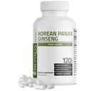 Bronson Coreano Panax Ginseng Supporta energia, resistenza e vitalità + memoria e prestazioni mentali, 120 capsule