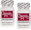 Ricerca cardiovascolare Lipothiamine B1 Supplemento 240 compresse - Vitamina B1 Ora con acido lipoico alfa - 2 X 120 Conte