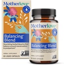 Motherlove Balancing Blend (60 tappi liquidi) Integratore a base di erbe per la salute ormonale di periodo & post-parto—Non OGM, erbe organiche, Vegan, Kosher