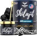Himalayan Organic Shilajit | 50 Serve | Energia Naturale e Immunity Booster per Uomini e Donne con 80+ Minerali di Trace Essential & 75%+ Acido Fulvico | 100% Pure | con Lab Test Report