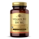 Solgar Vitamin B2 (Riboflavin) 100mg, 100 Capsule Vegetali - Metabolismo Energetico, Sistema Nervoso Sano - Non OGM, Vegan, Gluten Free, Dairy Free, Kosher - 100 Serve