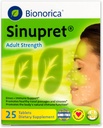 Sinupret Adult Strength Sinus + Supporto Immune Tutto Naturale, Rapido Agire Passaggio Erborio & Immunità Boost Supplemento con Verbena & Elder Flower - 25 compresse