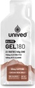 Unived Elite Gel 180-2:1 Rapporto di Carbi semplici e complessi con Beta Alanine & Essential Electrolytes - per Endurance Athletes Runners & Cyclists -180kcal - Cocoa Sea Salt - 50mg Caffeine - Confezione di 6