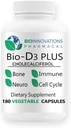Bio-D3 Plus Boron Vitamin K2 Magnesium & Zinc- Supporta i muscoli delle nervature cardiovascolari Bone Teeth Gums Immune Health Tissue Repair Balance Hormones Metabolism 180 Vegan caps