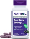 Natrol Acai Berry 900 mg per porzione, integratore alimentare per il supporto antiossidante, 75 capsule, 37 giorni di alimentazione