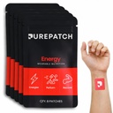 Pure Patch® Energy Patch – Botanical-Inspired Topical Patch con Caffeina, Aminoacidi e Miscela Elettrolitica – Formato Non Ingestibile – 30 Patch