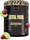 REDCON1 Total War Pre Workout, Cherry Lime - Beta Alanine + Citrulline Malate Vegan & Keto Friendly Preallenamento per uomini e donne con 320mg di caffeina (50 Serve)