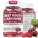Barbabietola Root Gummies & L-Arginina, Nitric Oxide Integratori per Uomo e Donne w/Birra Organica, B1, B2, B3, B5, B6, Folate, B12 per il supporto per il potenziamento dell'energia e della circolazione, Sugar Free, 60 Ct