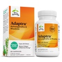 Terry Naturally Adaptra - Supplemento per la salute surrenale - Ashwagandha Supplemento con Rhodiola Rosea Extract - Integratore di erbe per sostenere l'energia e la concentrazione - 60 capsule
