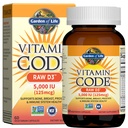 Giardino della vita Vitamina D3 5000 IU, Integratori di alimenti integrali crudi con clorella, frutta, verdura e probiotici per la salute biologica e immunitaria, 60 capsule vegetariane