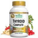 Botanic Choice Thyroid Complete – Sostenere ora con Ashwagandha, Schisandra Chinensis, Iodio -per l'energia tiroidea, capelli, salute delle unghie, supporto per la salute del cuore, supporto dell'ormone (60 tappi di vege)