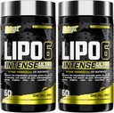 Nutrex Ricerca Lipo6 Nero Intenso Ultra Concentrato Termogenico Bruciatore grasso per gli uomini e le donne | Supplemento di perdita di peso e Appetite Suppressant | Confezione di 2