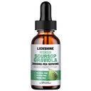 1 Packs 3000MG Soursop Graviola Liquid Drop per il supporto cellulare &Regeneration, lmmune, Gut, Antiossidante, Mood, Relax, fegato e sonno Zzz - Soursop Graviola Leaf Extract, Sea Moss, Turmeric - 2Fl Oz