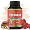 Forskolin integratori capsule con curcumina curcuma, Arjuna, Garcinia Cambogia, tè verde - 60 capsule