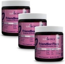 SUNBIOTICS Friendlier Flora - Bambini Prebiotico e Polvere Probiotica Supplemento con 5 miliardi di CFU di 5 Strains Probiotici per Buona Gut Flora, Sistema Immune, & Balanced Microbiome - Berry, (Pack of 3)