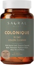 Pulire il colon 15 giorni - Supporto digestivo per la pulizia, Senna Leaf, Cascara Sagrada, Psyllium Husk, Flaxseed, Aloe Vera, Probiotici e altro.