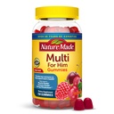 Natura Multi per Lui, Mens Multivitaminici Gummies, Energy Metabolism Support, Multivitaminico per gli uomini, 150 Gummy Vitamins and Minerals, 75 Day Supply