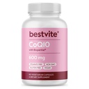Coenzyme CoQ10 600mg per Capsule Bioperine (60 Capsule Vegetariani) Naturalmente Fermentato - No Titanium Dioxide - No Fillers - No Stearates - Vegan - Gluten Free - Non OGM
